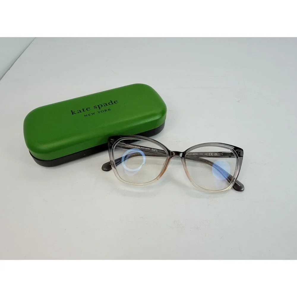 Kate Spade Eyeglasses Frames Only ZAHRA Pink Grey Case 53-15 140